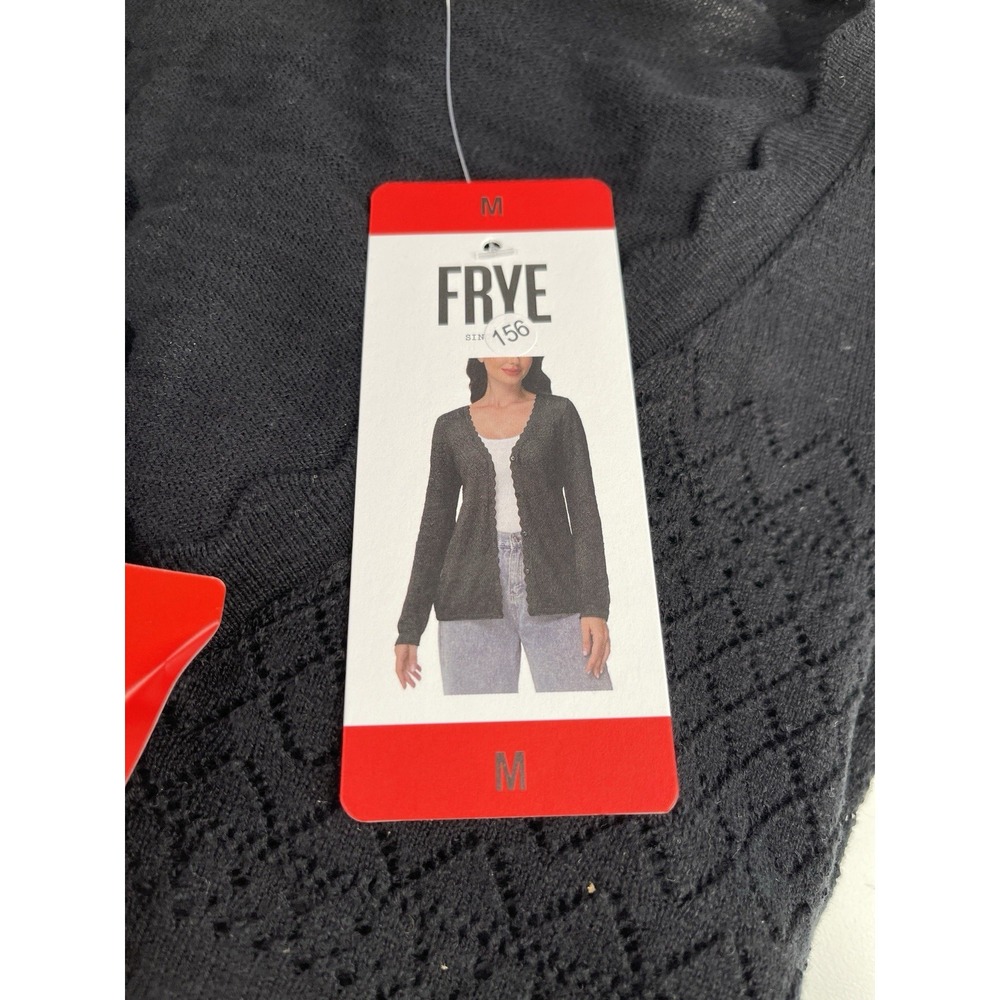 Frye Women's Pointelle Cardigan size Medium